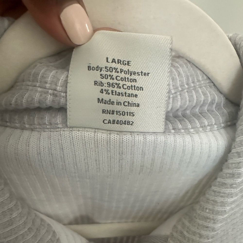 Varley Blair Half Zip Cord Sweatshirt L - Picture 7 of 9